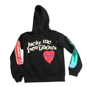 Lucky Me I See Ghosts Hoodie Camp Flog Gnaw See Ghosts Kanye Kid Cudi Size M